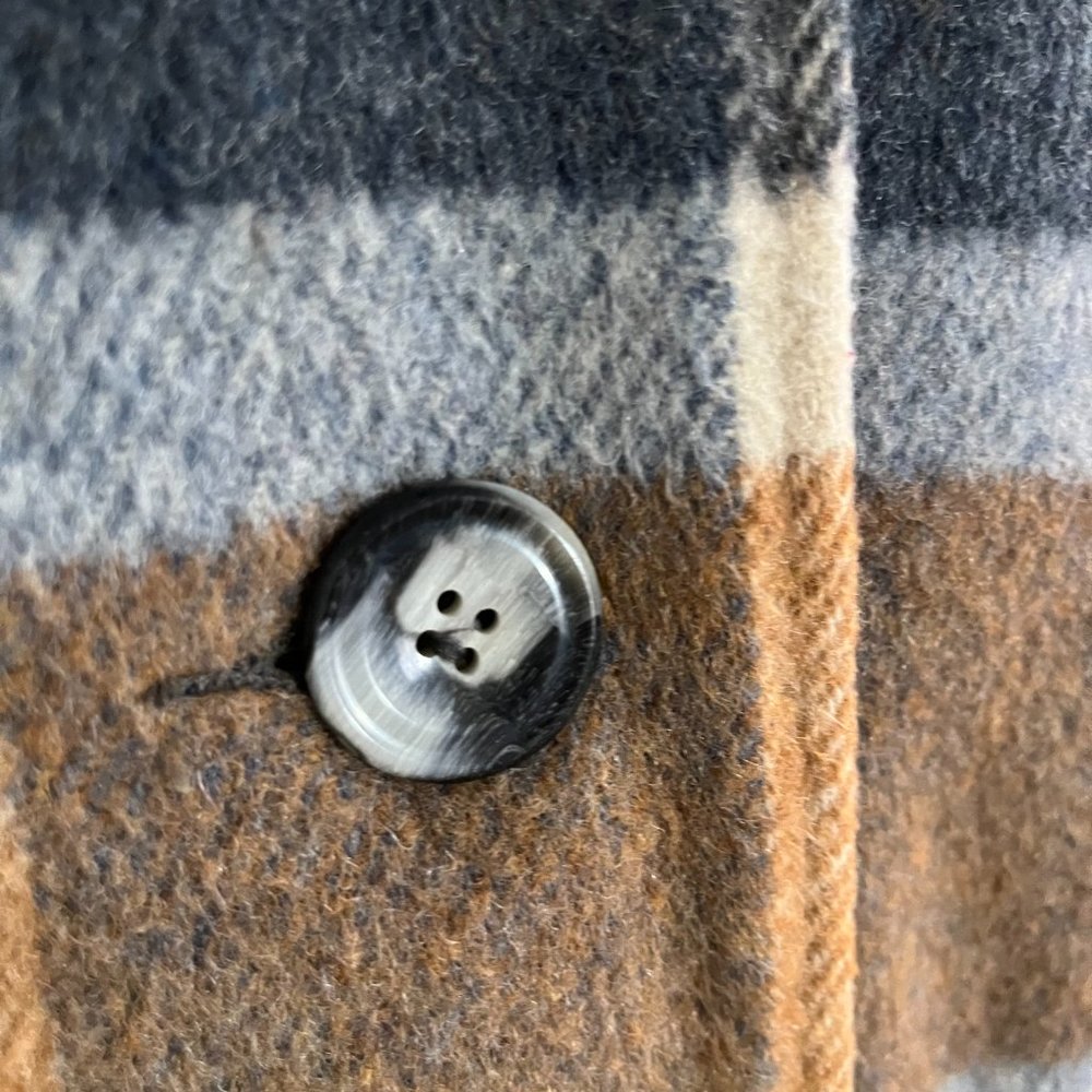 Sharpee Designers Collection Vintage Brown & Gray Stripe Wool Coat 1950/1960 Era - Picture 8 of 14